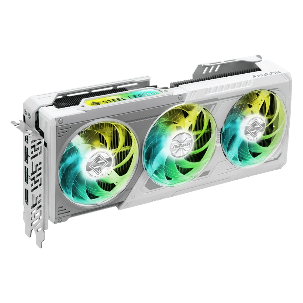 ASRock Graphic Card RX 9070 16GB DDR6 XT Steel Legend Triple Fan view 3